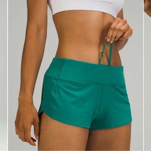 Lululemon Speed Up 2.5 Low-rise shorts, teal lagoon